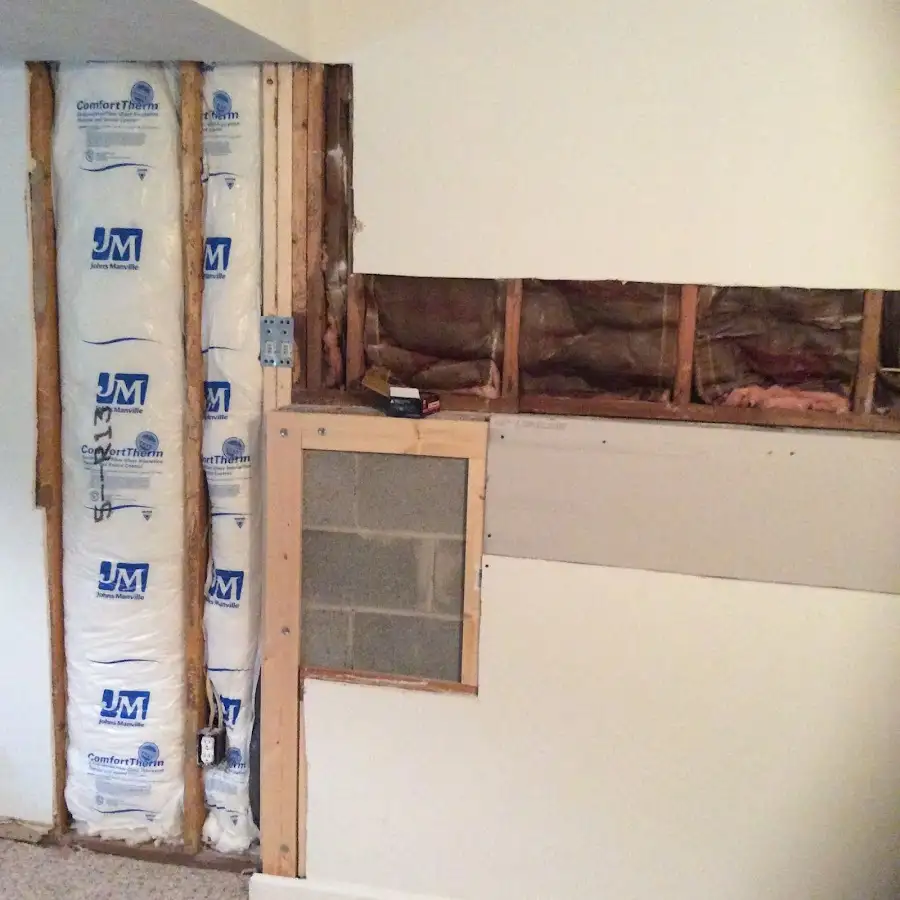 Wall insulation replacement during Contents Cleaning & Restoration in Shiloh